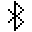 pixels style bluetooth icon