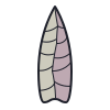 color hand drawn style faca de pedra icon