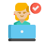 external-reception-desk-medical-and-healthcare-flaticons-flat-flat-icons icon