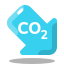 arcade style co2 reduction icon