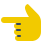 parakeet color style hand left icon