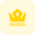 Royal king crown with gem isolated on white background icon