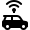 ios 17 glyph style autonomous vehicles icon