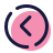 Шеврон влево в круге icon
