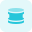 Double database server for active and backup server icon