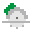color pixels style circular saw icon