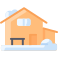 wooden house icon
