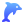 softteal gradient style dolphin icon
