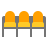 Row of seats icon