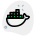 Docker a set of coupled software as a service icon