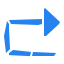 pieces style u turn to right icon