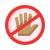 No tocar icon