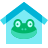 color glass style terrarium icon