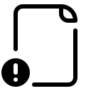 pastel glyph style wichtige datei icon
