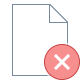 office l style delete file icon