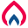 stencil style fire icon