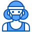 外部跑步者面具-头像-xnimrodx-蓝色-xnimrodx icon