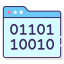 binary code icon