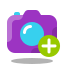 arcade style add camera icon