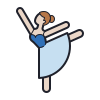 Balletttänzerin-weiblich icon