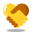 Handshake Heart icon