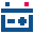 stencil style car battery icon