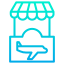 airport shop icon