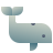 deco color style whale icon