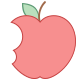 office l style bitten apple icon