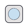 color hand drawn style tumble dry icon