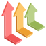 Vertical Arrows Chart icon