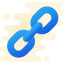 cute clipart style link icon