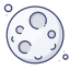 espacio-lunar-externo-astronomía-micropuntos-gráfico-de-micropuntos-premium icon