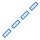 blue ui style linea discontinua icon