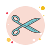 bubbles style 절단 icon