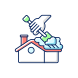 remove snow from roof icon