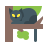 Кот на дереве icon