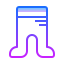 gradient style 빨간 어린이의 스타킹 icon