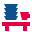 stencil style 선반 요리 icon