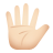 mano-con-los-dedos-abiertos-tono-de-piel-claro icon