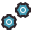 retro style automation icon