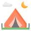 Tenda-de-camping-externa-nawicon-flat-nawicon icon