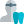 외부 치과의사 직업 치아가 있는 로고타입 흰색 배경에 고립된 치과 그림자 탈 부활 icon