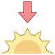 Le coucher du soleil icon