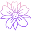 flor de papoula externa-icongeek26-outline-gradient-icongeek26 icon