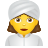 donna che indossa turbante icon