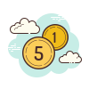 cloud style 결제 icon