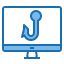 computador externo-internet-segurança-azul-outros-phat-plus icon