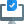 Desktop computer for counting state election result icon