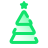 pulsar gradient style christmas tree icon
